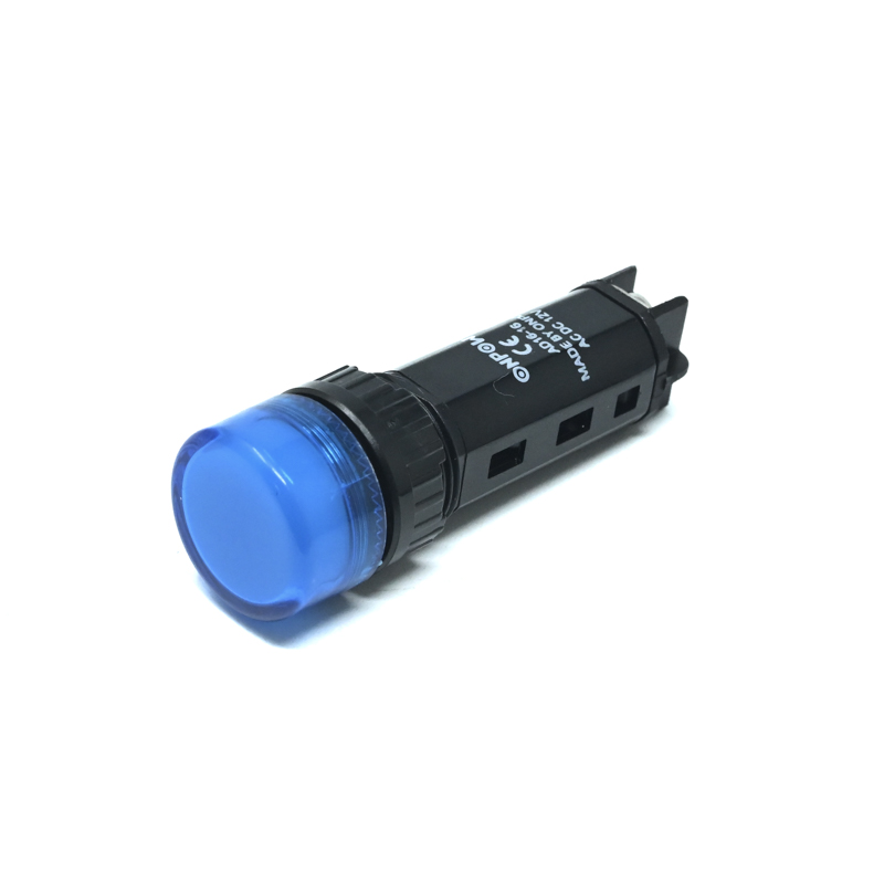ONPOW-AD16-16C/B/12V(AC/DC)-16mm AC/DC 12V Blue LED Pilot Lamp Indicator IP40-image-6