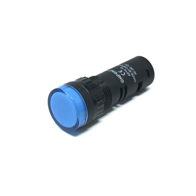 ONPOW-AD16-16E/B/12V(AC/DC)-16mm AC/DC 12V Blue LED Pilot Lamp Indicator IP40-image-5