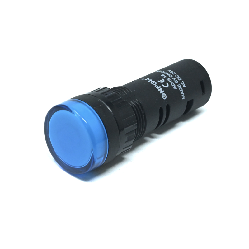 ONPOW-AD16-16E/B/24V(AC/DC)-16mm AC/DC 24V Blue LED Pilot Lamp Indicator IP40-image-30