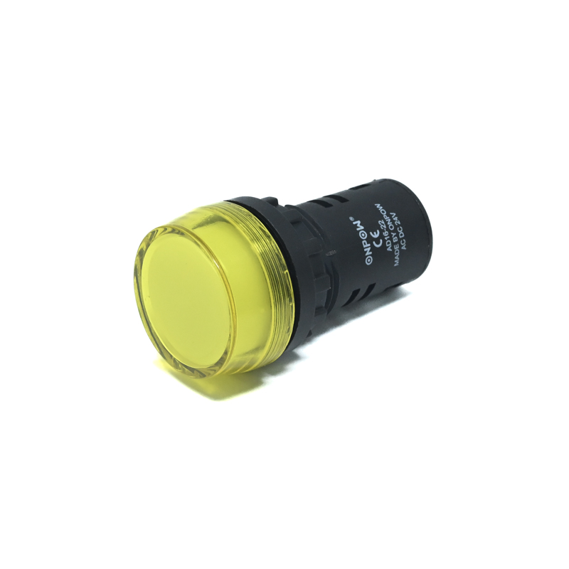 ONPOW-AD16-22BS/Y/24V(AC/DC)-22mm AC/DC 24V Yellow LED Pilot Lamp Indicator IP40-image-24