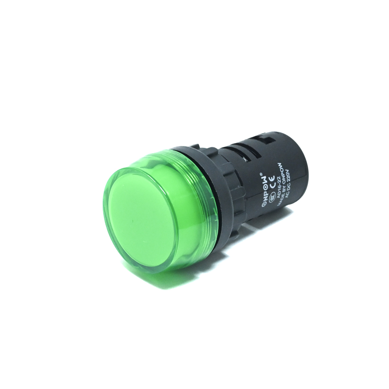 ONPOW-AD16-22BS/G/220V(AC/DC)-22mm AC/DC 220V Green LED Pilot Lamp Indicator IP40-image-8