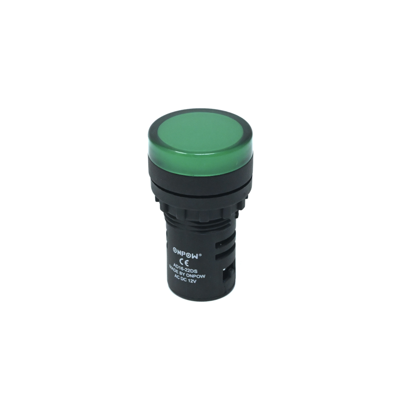 ONPOW-AD16-22DS/G/12V/P(AC/DC)-22mm AC/DC 12V Green LED Pilot Lamp Indicator IP65-image-42