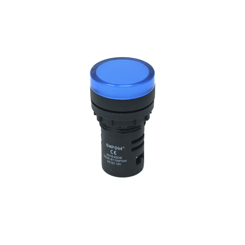 ONPOW-AD16-22DS/B/12V/P(AC/DC)-22mm AC/DC 12V Blue LED Pilot Lamp Indicator IP65-image-10