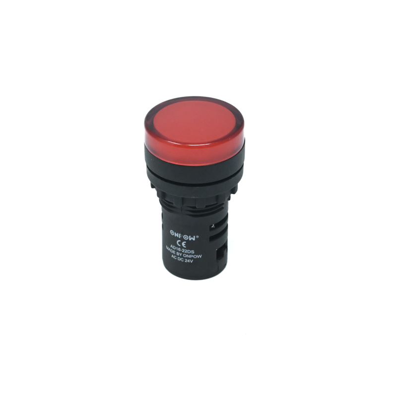 ONPOW-AD16-22DS/R/24V/P(AC/DC)-22mm AC/DC 24V Red LED Pilot Lamp Indicator IP65-image-22