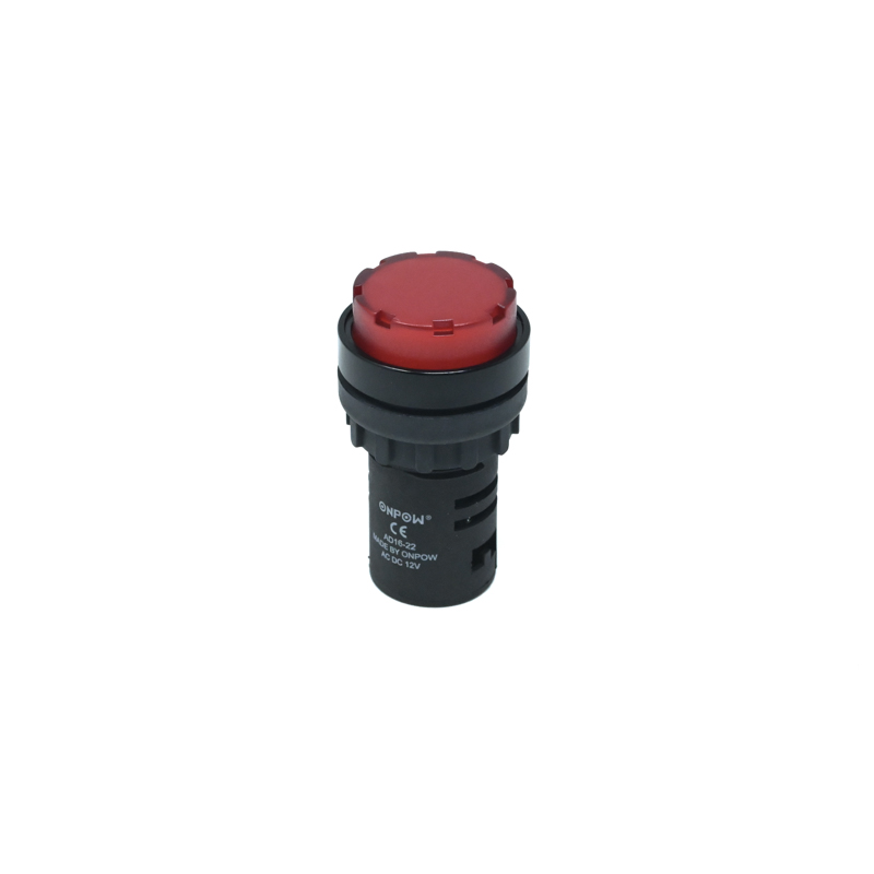 ONPOW-AD16-22ES/R/12V(AC/DC)-22mm AC/DC 12V Red LED Pilot Lamp Indicator IP40-image-46