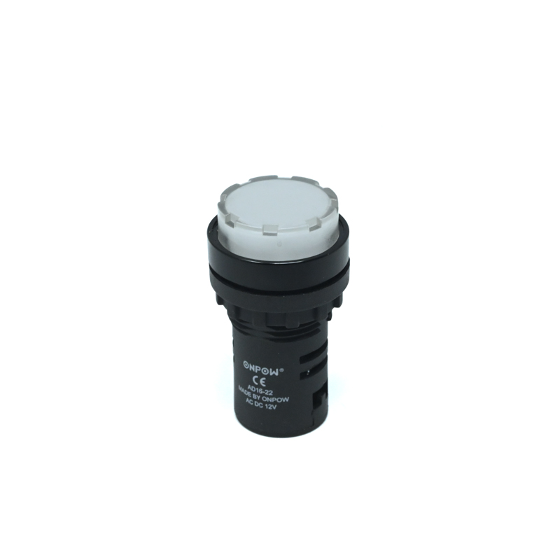 ONPOW-AD16-22ES/W/12V(AC/DC)-22mm AC/DC 12V White LED Pilot Lamp Indicator IP40-image-45