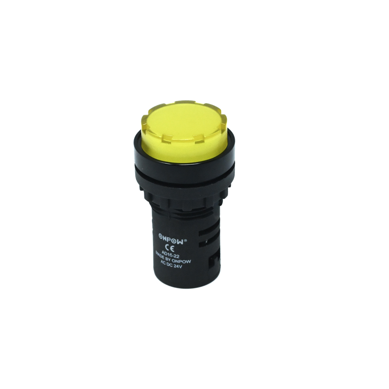 ONPOW-AD16-22ES/Y/24V(AC/DC)-22mm AC/DC 24V Yellow LED Pilot Lamp Indicator IP40-image-21