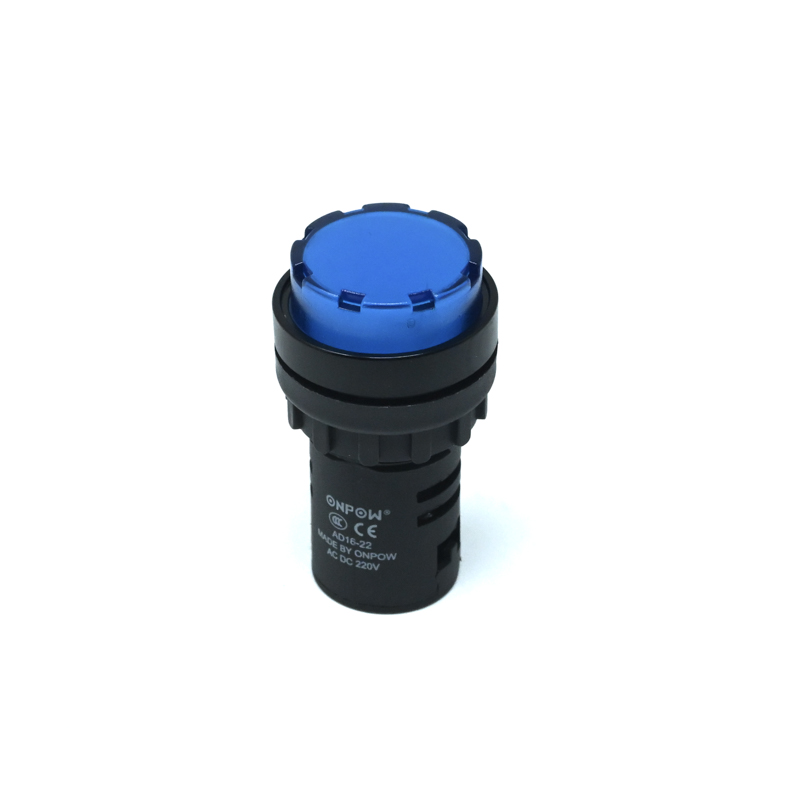 ONPOW-AD16-22ES/B/220V(AC/DC)-22mm AC/DC 220V Blue LED Pilot Lamp Indicator IP40-image-8