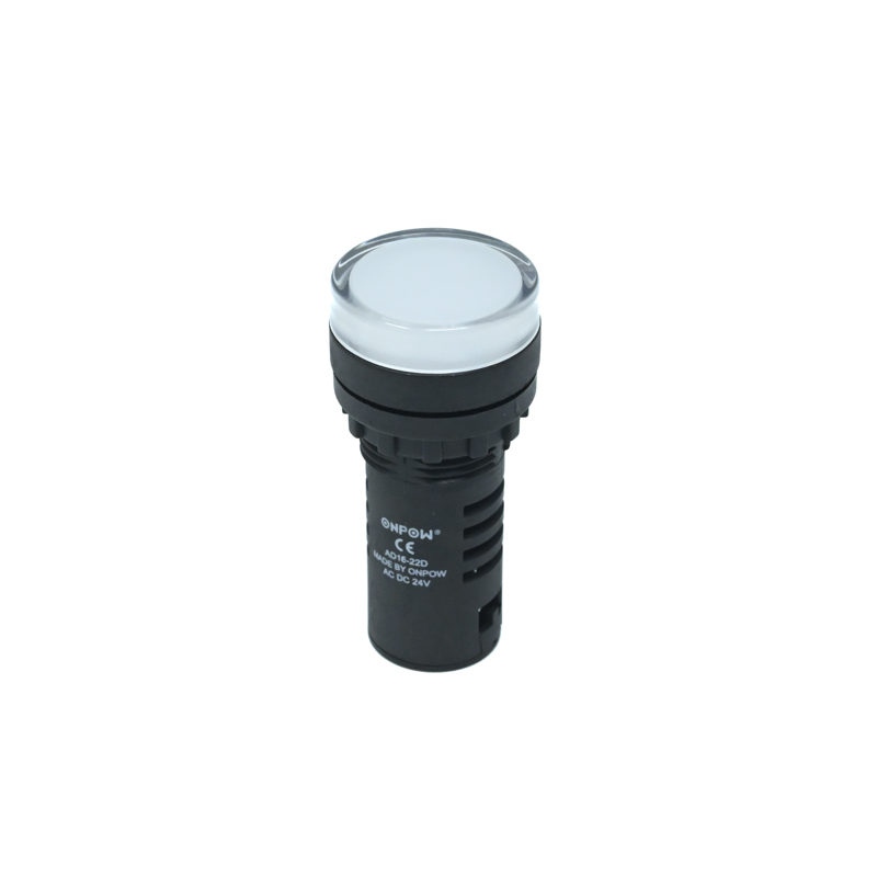 ONPOW-AD16-22D/W/24V/P(AC/DC)-22mm AC/DC 24V White LED Pilot Lamp Indicator IP65-image-5