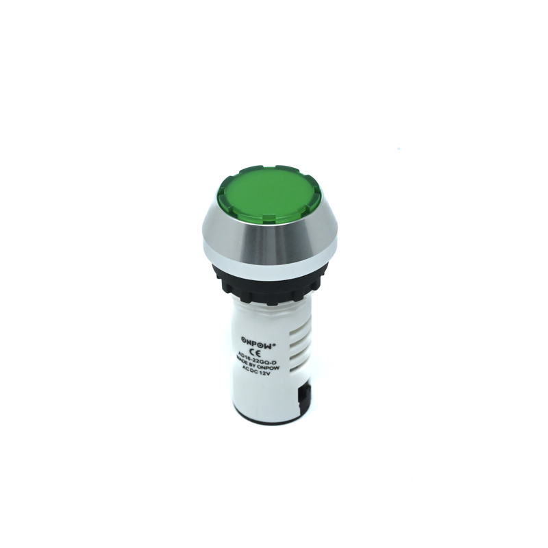 ONPOW-AD16-22GQ-D/G/12V(AC/DC)-22mm AC/DC 12V Green LED Steady Pilot Lamp Indicator IP40-image-15