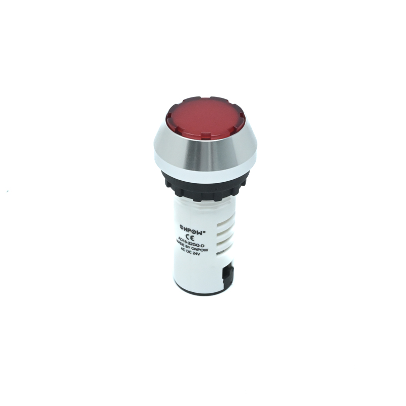 ONPOW-AD16-22GQ-D/R/24V(AC/DC)-22mm AC/DC 24V Red LED Steady Pilot Lamp Indicator IP40-image-34