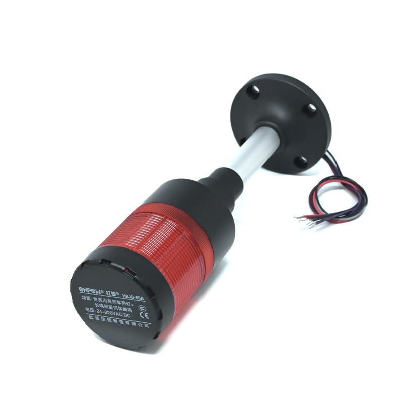 ONPOW-HBJD-55A/DB/1/R/24V/B-22mm 85db AC/DC 24V~220V Constant Flashing Red LED & Buzzer With Base Installation Warning Indicator(1L1C)-picture-16