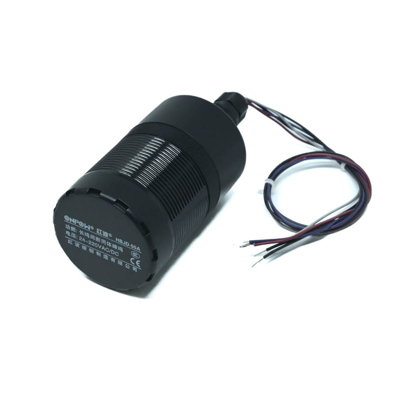 ONPOW-HBJD-55A/B/1/24V/C-22mm 85db AC/DC 24V~220V Intermittent Buzzer With Nut Side Installation Warning Indicator(1L)-image-19