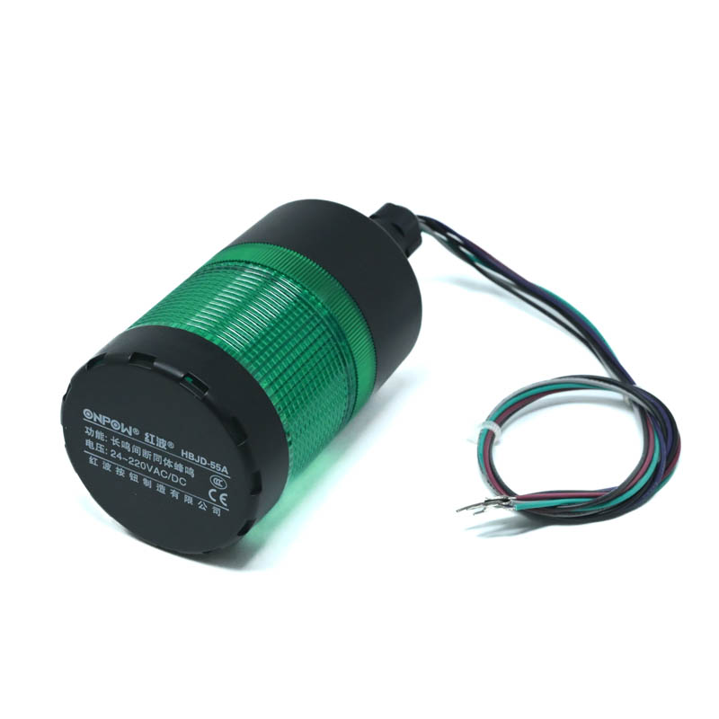 ONPOW-HBJD-55A/DB/1/G/24V/C-22mm 85db AC/DC 24V~220V Constant Flashing Green LED & Buzzer With Nut Side Installation Warning Indicator(1L1C)-picture-18