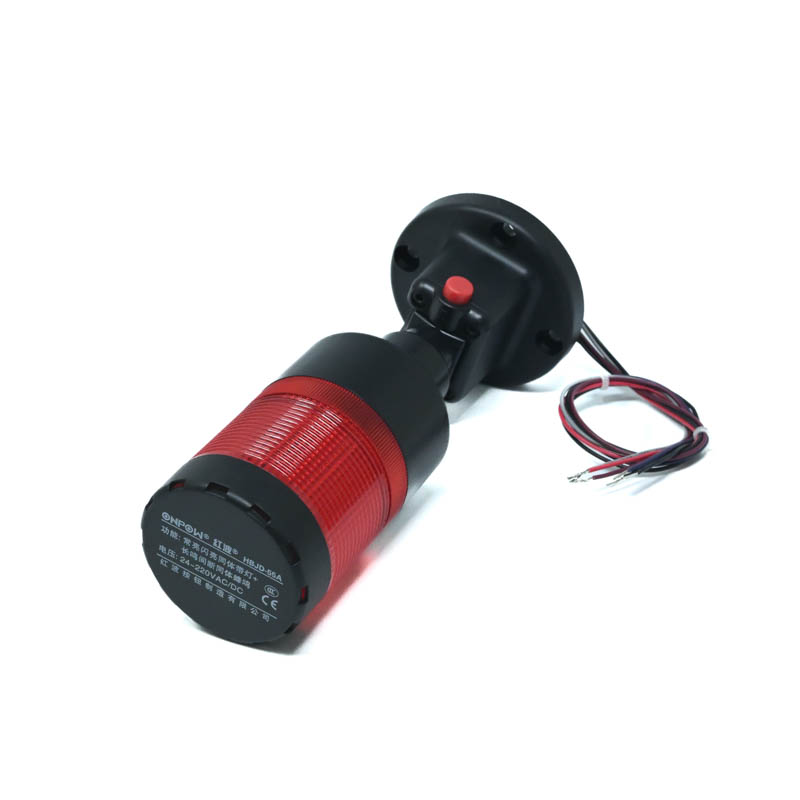 ONPOW-HBJD-55A/DB/1/R/24V/E-22mm 85db AC/DC 24V~220V Constant Flashing Red LED & Buzzer With Folding Base Installation Warning Indicator(1L1C)-image-4