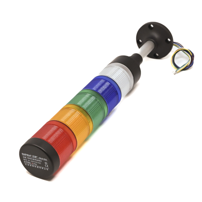 ONPOW-HBJD-55A/D/5/RYGBW/24V/B/P-22mm AC/DC 24V~220V Constant Flashing Red,Yellow,Green,Blue,White LED With Base Installation Warning Indicator IP65(5L5C)-image-48