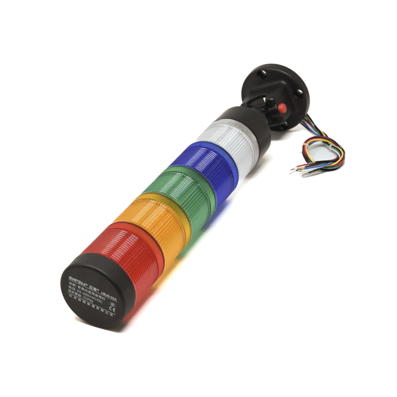 ONPOW-HBJD-55A/D/5/RYGBW/24V/E/P-22mm AC/DC 24V~220V Constant Flashing Red,Yellow,Green,Blue,White LED With Folding Base Installation Warning Indicator IP65(5L5C)-image-36