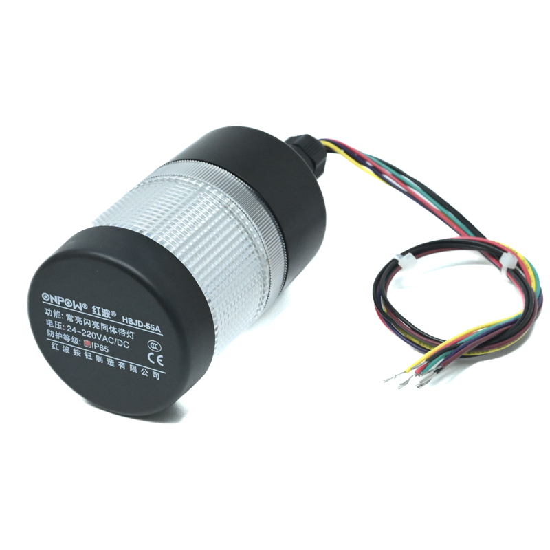 ONPOW-HBJD-55A/D/1/RYG/24V/C/P-22mm AC/DC 24V~220V Constant Flashing Red,Yellow,Green LED With Nut Side Installation Warning Indicator IP65(1L3C)-image-34