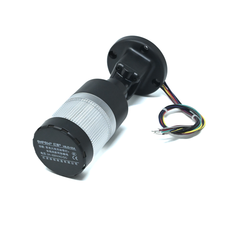 ONPOW-HBJD-55A/DB/1/RYG/24V/E-22mm 85db AC/DC 24V~220V Constant Flashing Red,Yellow,Green LED With Buzzer Folding Base Installation Warning Indicator(1L3C)-image-45