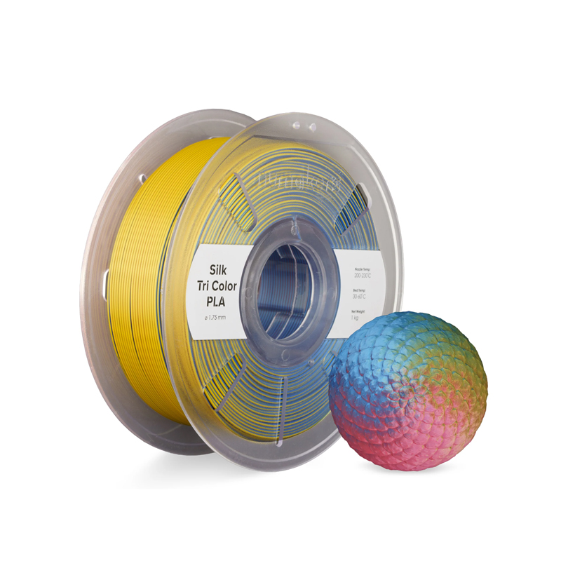 Numakers Tri-Color Silk PLA Filament Red-Yellow-Blue - 1.75 mm / 1 kg-image-28