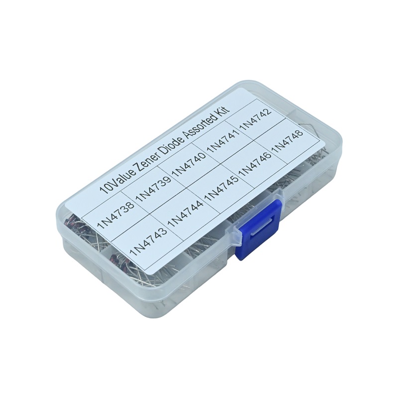 200pcs Voltage Regulator 1N4738 to 1N4748 1W Diode Kit 10 Specifications Tube Package Component Box-image-12