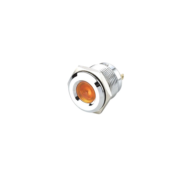 Yellow 10-24V 12mm LED Metal Indicator Light-picture-31