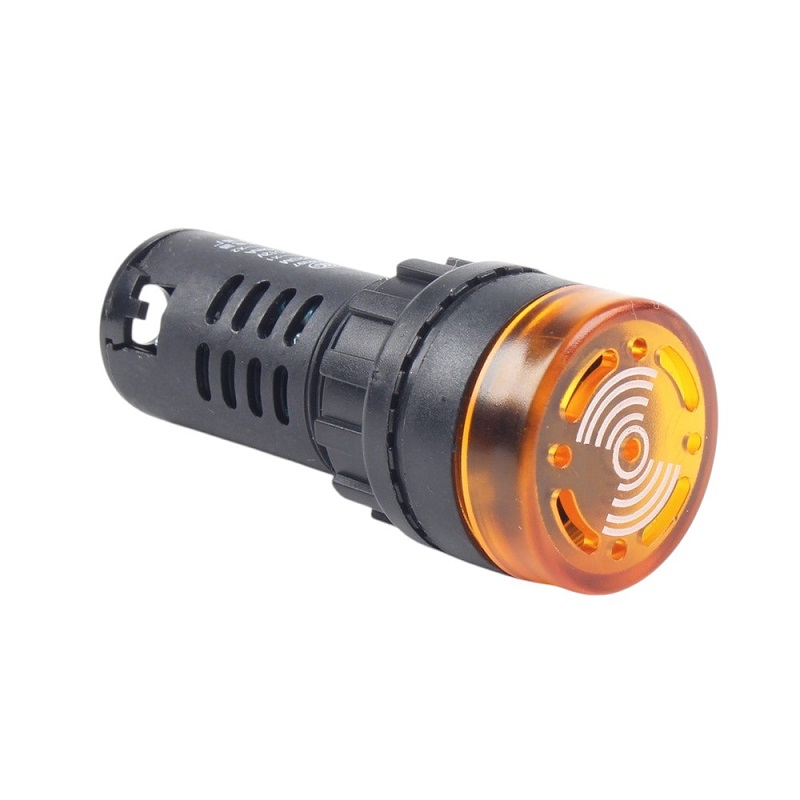 Yellow AC/DC36V 22mm AD16-22SM LED Signal Indicator Built-in Buzzer-image-47