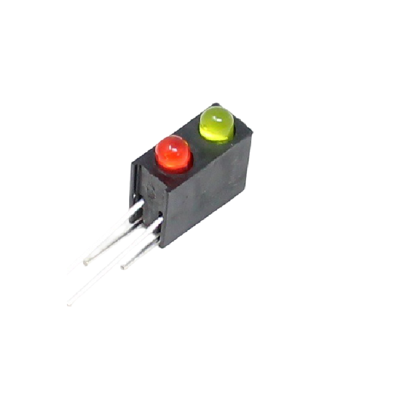 3MM Double Hole Lamp Holder with (Yellow+ Red) color Light (Pack of 10)-image-13