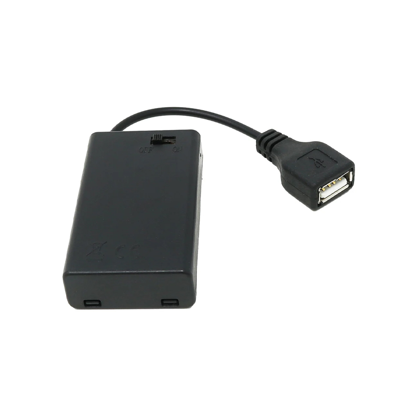 3 x AAA Battery Holder Box with Switch and USB PlugMOQ150-image-2