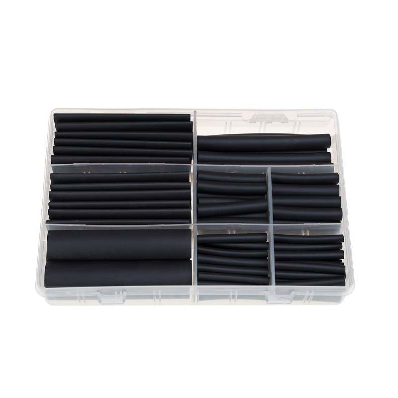 4:1 Quad Wall Heat Shrink Tube Kit 73pcs | Rubber Double-Walled Heavy Duty Adhesive Insulation Tubing Set-picture-41