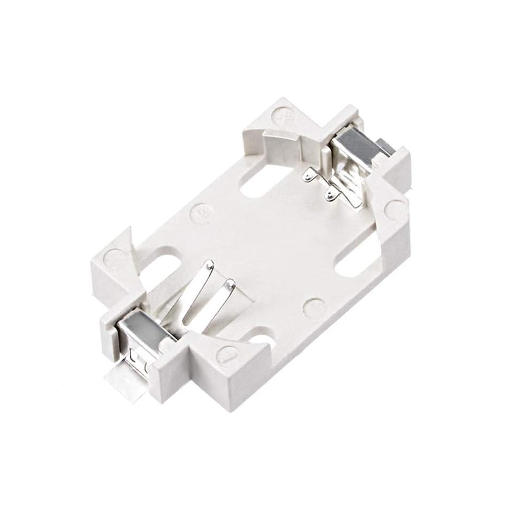 White CR2032-BS-6 Button Battery Patch Holder White Foot-image-5