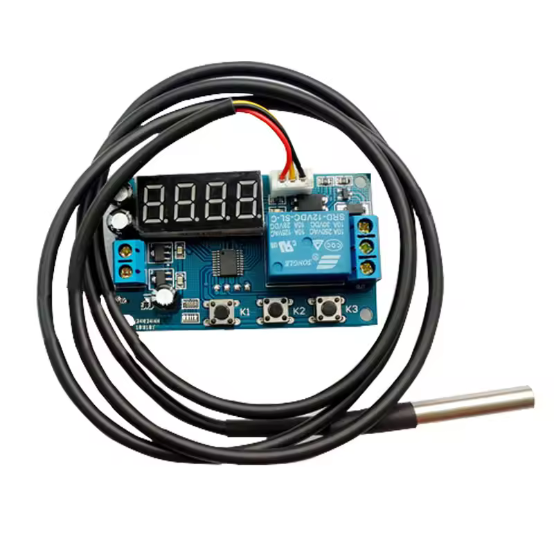 12V DS18B20 Temperature Control Module Relay Heating Cooling-image-29