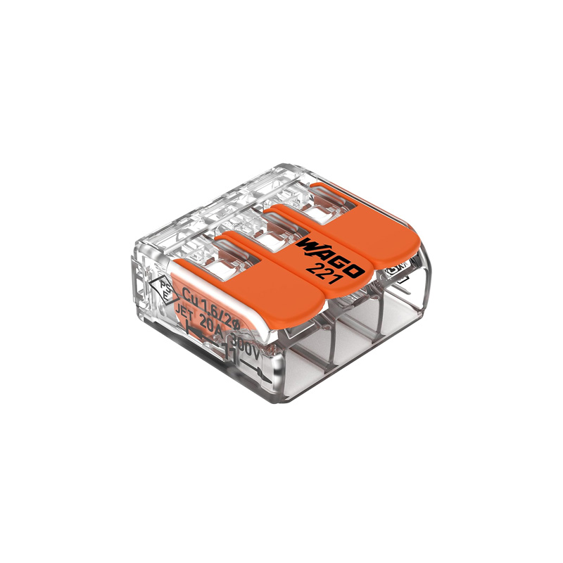 WAGO 221-413 3-Conductor Lever Splicing Connection Terminal-image-39