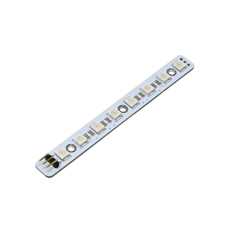 White 8-Bit 5050 WS2812B LED RGB Full-Color Pipeline Lamp Module for Arduino without Soldering size:105*10mm-image-5