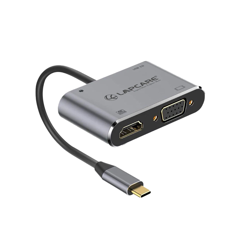 Lapcare Type C 3.1 - 4 in 1 Travel Docking Station (USB / PD / HDMI / VGA)-picture-24