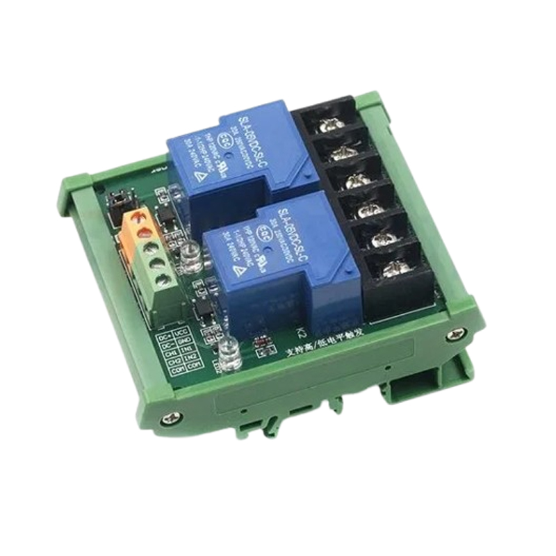 2 Channel Relay Module 30A with Optocoupler Isolation 5V Supports High and Low Triger（with Guide Rail）-image-4