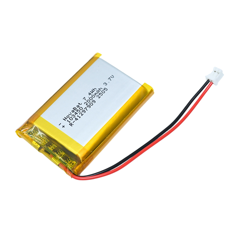 NOVA 103450 2000mAh 3.7V Micro LiPo Battery pack with PCB and 75mm Cable of 24AWG-image-33