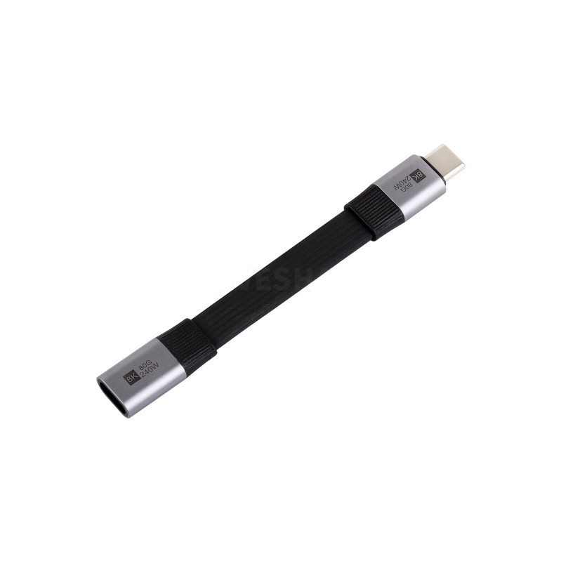 Waveshare USB4 V2.0 80Gbps Type-C Short Straight Male Port Extension Cable-picture-37