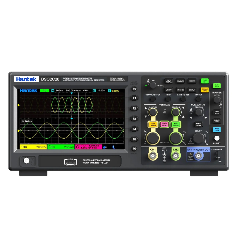 Hantek DSO2C20 200MHz Dual Channel Digital Oscilloscope for Electronics Testing-picture-10