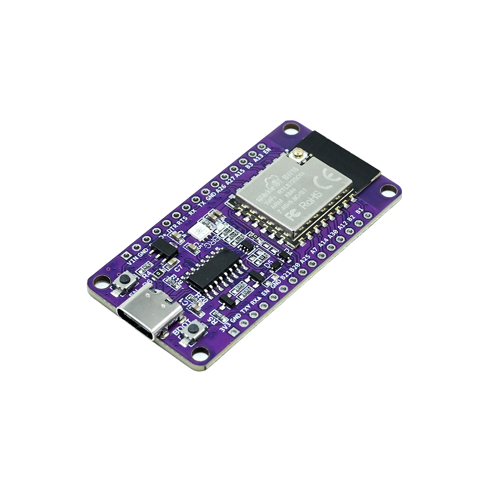 NICEMCU BW16 RTL8720DN WiFi Bluetooth BLE Dev Board Compatible with Arduino (IPEX Pin Header solderless)-image-0