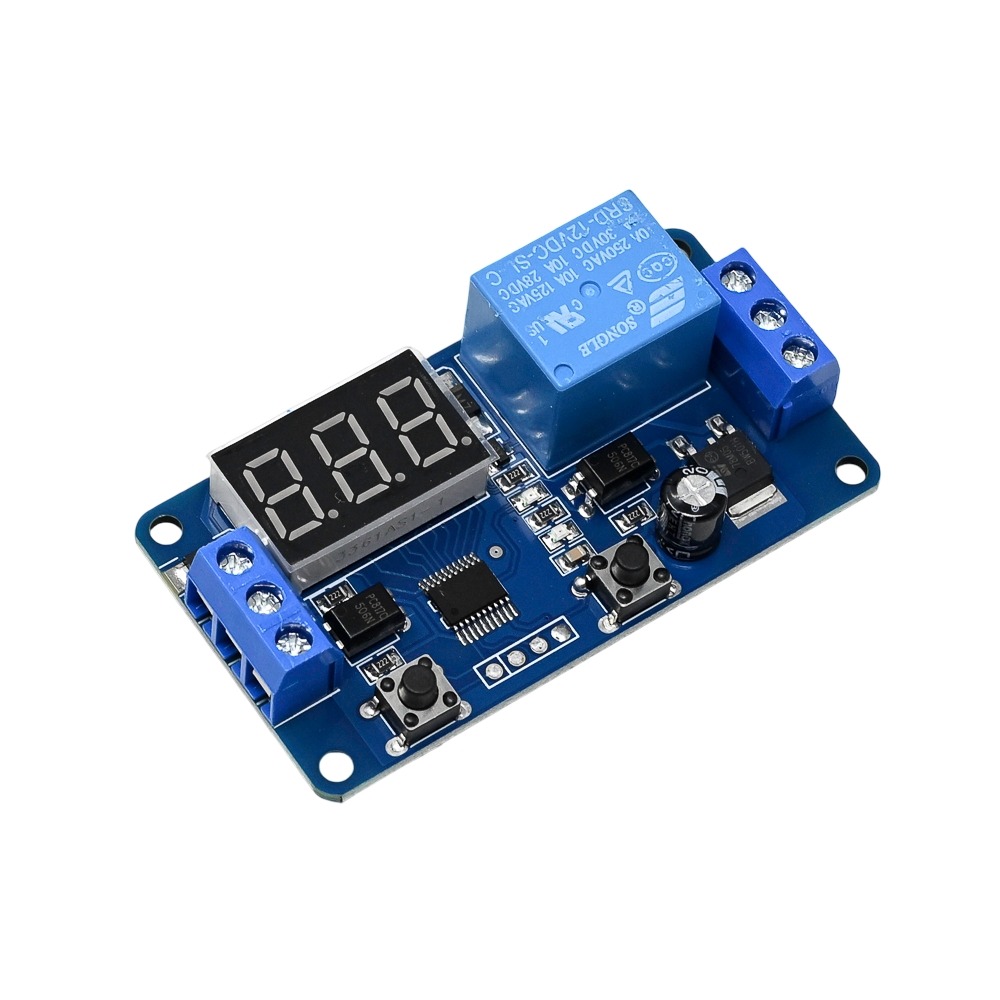 12V External Trigger-Delay Relay Module Time Adjustable with LED Digital Display-picture-22