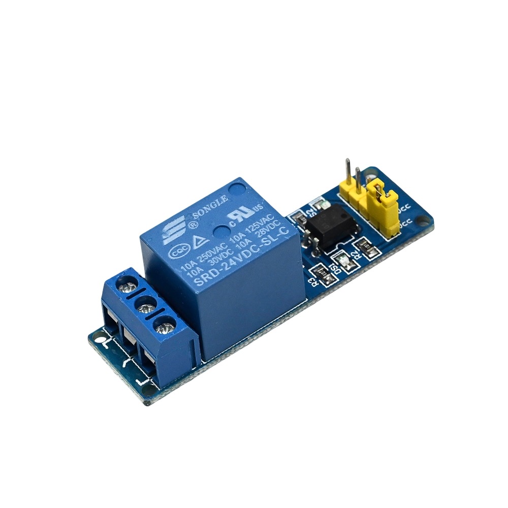 24V Low Level Trigger 1 Way Relay Module with Optocoupler for Arduino-image-28