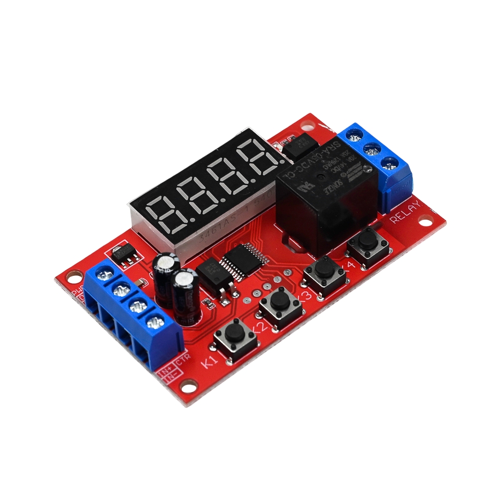 1 Channel 5V Adjustable Time Delay Relay Module 32 Modes LED Digital Timming Trigger Timer Control Switch-image-31