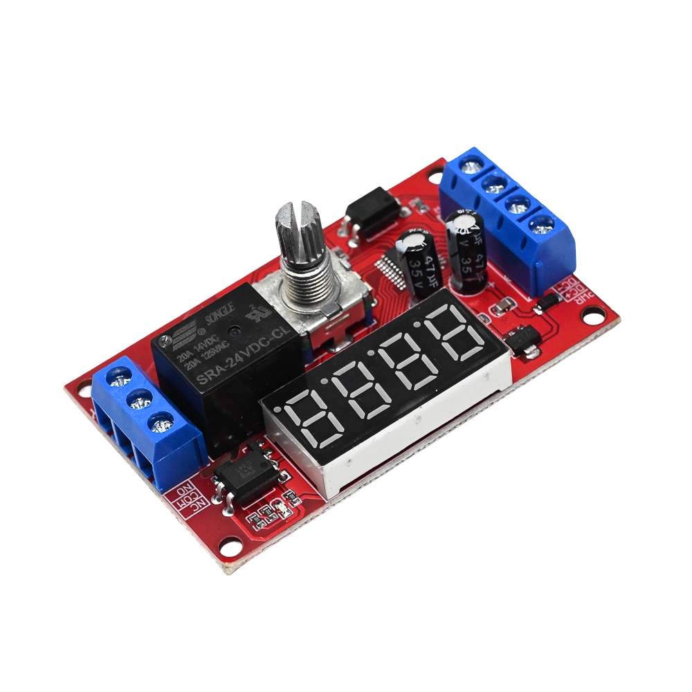 Knob Version 1 Channel 24V Adjustable Time Delay Relay Module 32 Modes LED Digital Timming Trigger Timer Control Switch-picture-23