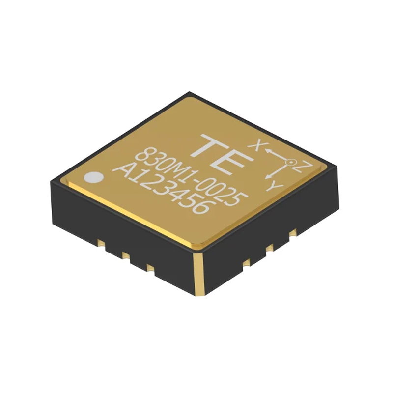 TE CONNECTIVITY 830M1-0025, Piezoelectric Accelerometer Sensor, ±25 g, 50 mV/g, 3 Axes, 3.3 V to 5.5 V, LCC-12, 830M1 Series-picture-10