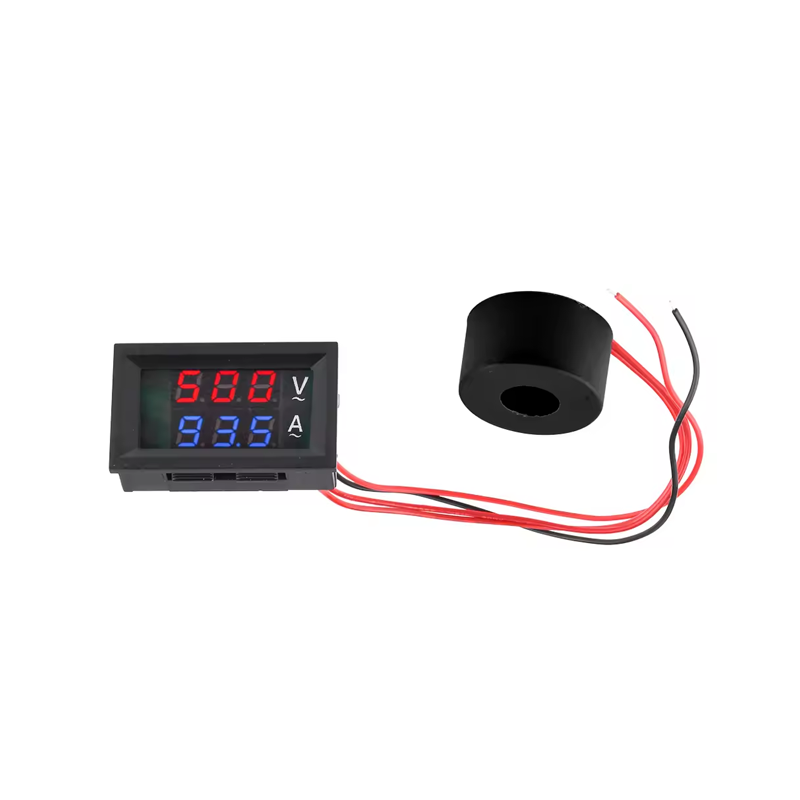 AC50-500V 100A Dual Display Voltage Current Meter Detector Tester With Transformer-image-35
