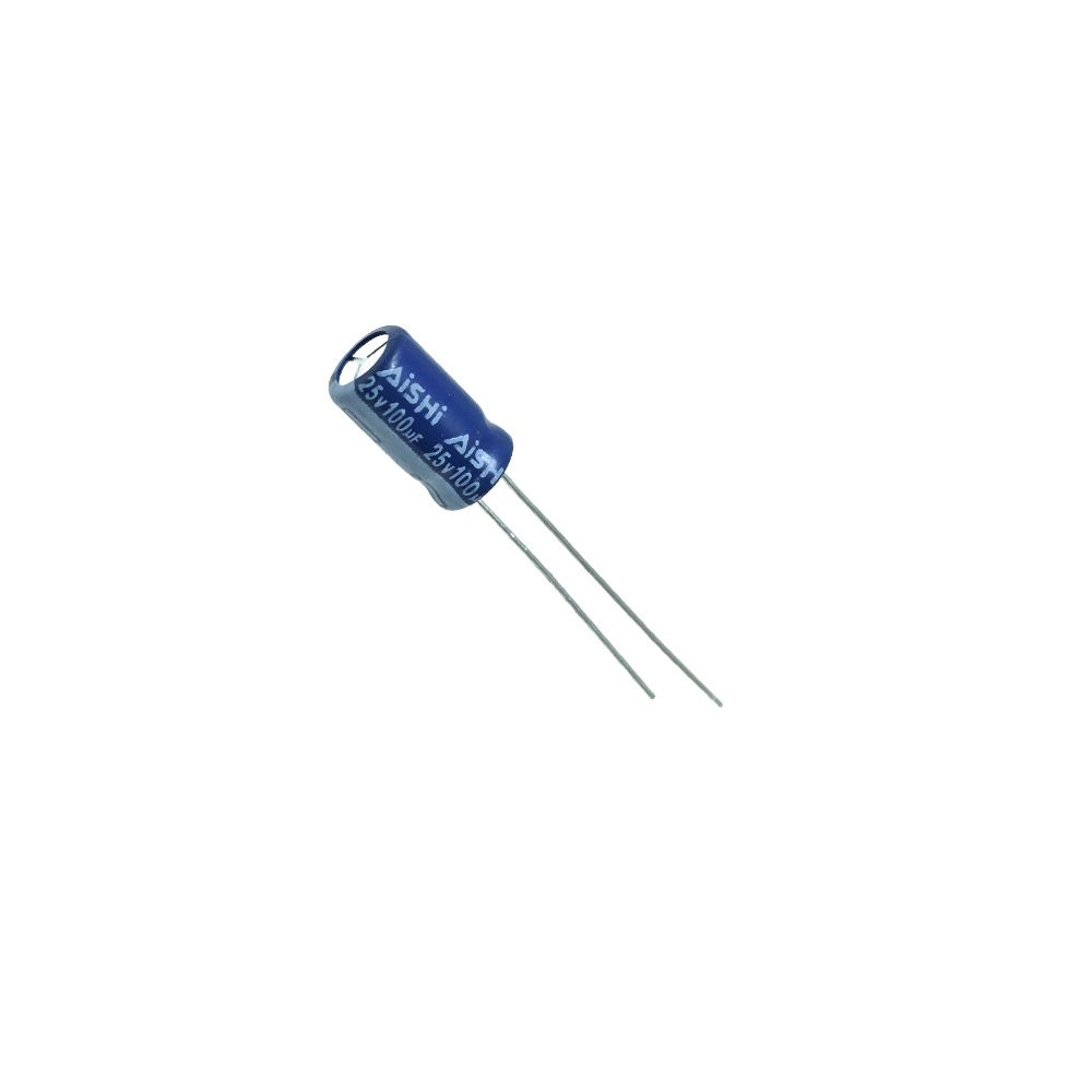 ERS1EM101E11OT-AISHI -100uF 25V ±20% Plugin,D6.3xL11mm Aluminum Electrolytic Capacitors - Leaded ROHS-picture-28