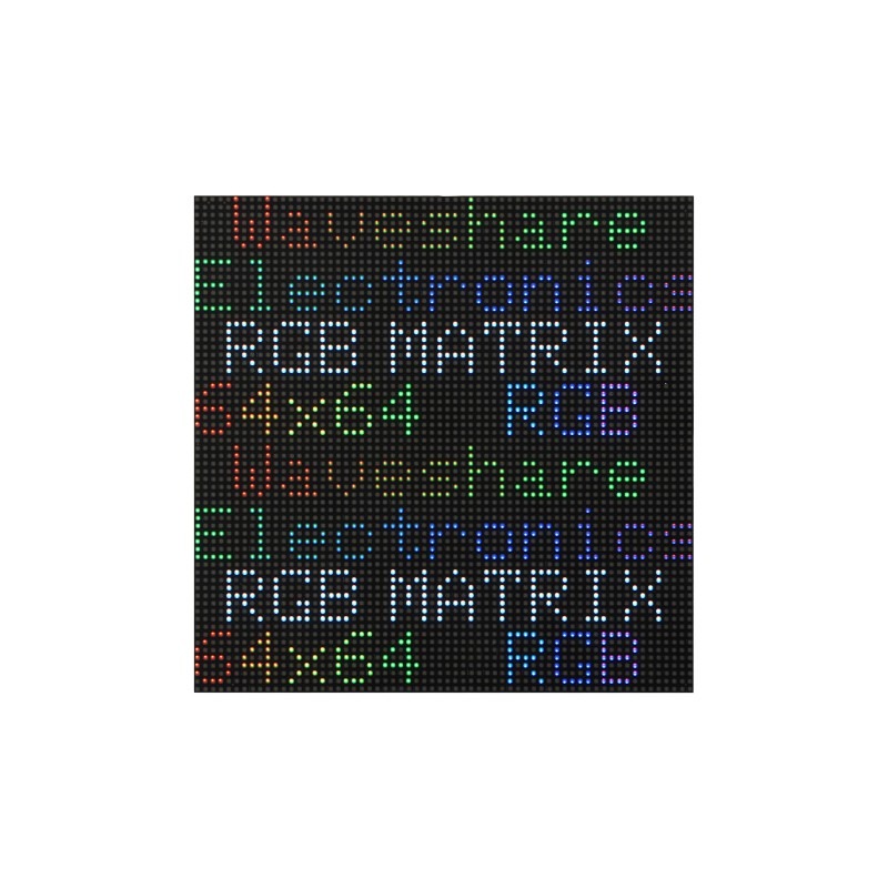 Waveshare RGB Full-color LED Matrix Panel, 2mm Pitch, 64 × 64 Pixels, Adjustable Brightness GOB Version-picture-26
