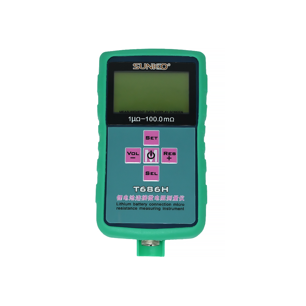 SUNKKO T686H Battery IR Tester Handheld Voltage & Resistance Measurement Tool-image-11
